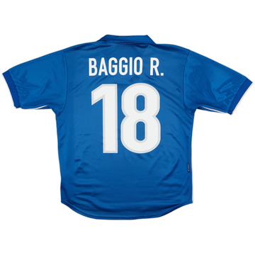 1998-99 Italy Home Shirt #18 (Baggio) - 8/10 - (S)