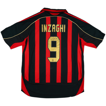 AC Milan INZAGHI 9 新品未使用！ 2006-07 AC Milan Away Shirt Inzaghi #9 - 5/10 - (L)