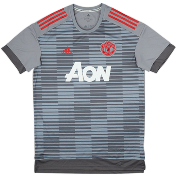 2017-18 Manchester Unido adidas Camiseta de Entrenamiento - 9/10 - (L)