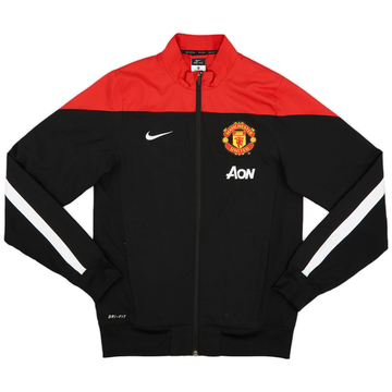 希少✨NIKE × MANCHESTER UNITED track jacket Vintage Nike Manchester United DHL Full Zip Red Soccer Track