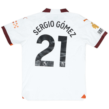 2023-24 Manchester City Match Issue Away Shirt Sergio Gomez #21
