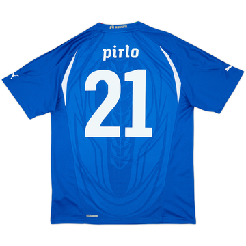 PUMA イタリア代表 2010 Home No.21 Pirlo 2010 Puma Italy Home Soccer Jersey Andrea Pirlo Men XXL