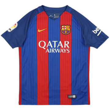2016-17 Barcelona Away Shirt - 10/10 - (M.Boys)
