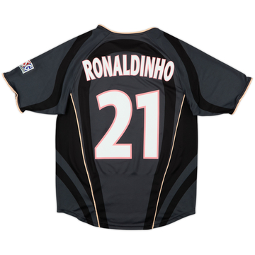 Camiseta de la tercera equipación del Paris Saint-Germain 2001-02 Ronaldinho #21 - 7/10 - (S)
