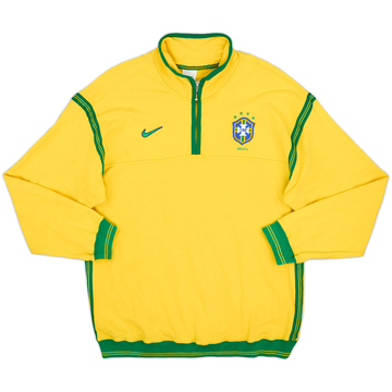1998-00 Brazil Nike 1/4 Zip Sweat Top - 7/10 - (M)