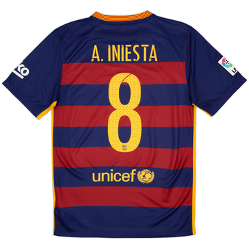 2009-10 Barcelona Home Shirt A.Iniesta #8 - 10/10 - (XL)