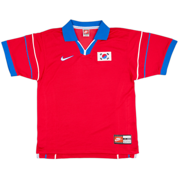 ナイキ 韓国代表 ユニフォーム 1998 W杯 L 半袖 刺繍ロゴ 90s 1998-99 South Korea Nike Training Shirt - 9/10 - (XL)