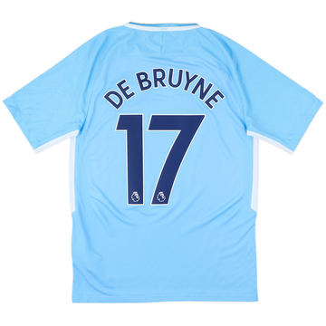 2017-18 Manchester City Home Shirt De Bruyne #17 - 7/10 - (S)