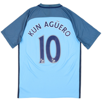 2016-17 Manchester City Away Shirt Kun Aguero #10 (M)