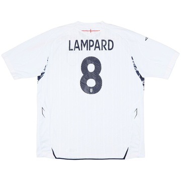 2007-09 England Home Shirt Lampard #8 - 4/10 - (XXL)