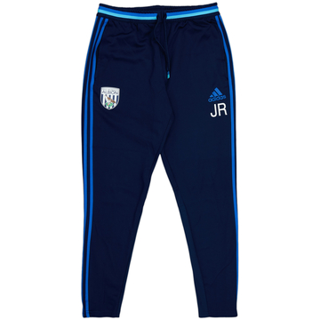 2016-17 West Brom Staff Issue adidas Track Pants/Bottoms 'JR' - 10/10 - (M)