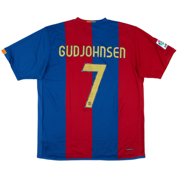 2006-07 Barcelona Home Shirt Gudjohnsen #7 - 6/10 - (XL)