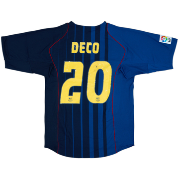 2004-05 Barcelona Home Shirt Larsson #7 - 6/10 - (L)