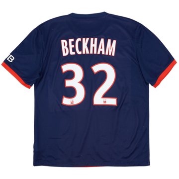2013-14 Paris Saint-Germain Home Shirt Beckham #32 - 5/10 - (L)