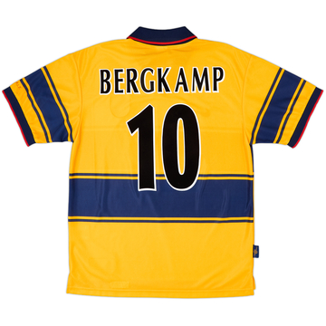 1997-99 Arsenal Away Shirt Bergkamp #10 - 8/10 - (M)