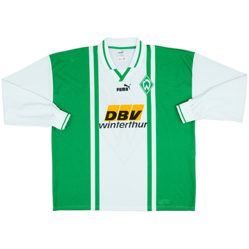 1996-97 Werder Bremen Home L/S Shirt - 8/10 - (XXL)