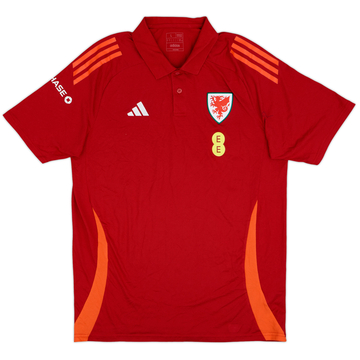 2023-24 Wales adidas Polo Shirt - 9/10 - (L)
