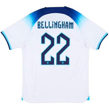2022-23 England Home Shirt Bellingham #22 - 7/10 - (L)