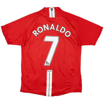 2007-09 Manchester United Home Shirt Ronaldo #7 - 7/10 - (XXL)