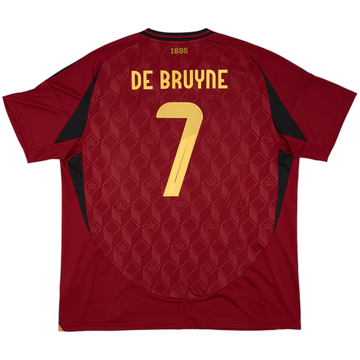 2024-25 Belgium Home Shirt DeBruyne #7 - 10/10 - (XXL)