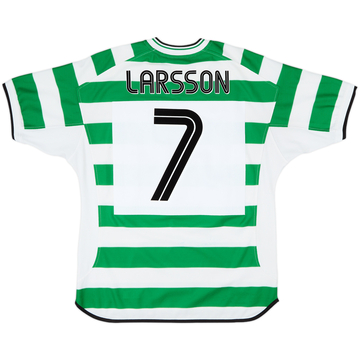 2001-03 Celtic Home Shirt Larsson #7 - 7/10 - (L)