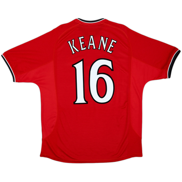 2000-02 Manchester United Home Shirt Keane #16 - 10/10 - (XL)