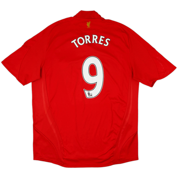 2008-10 Liverpool Home Shirt Torres #9 - 6/10 - (XL)