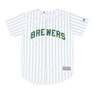 Brewers pinstripe jersey best sale