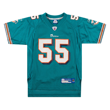 2002-04 Miami Dolphins Chambers #84 Reebok On Field Home Jersey