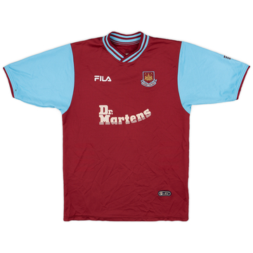 2001-03 West Ham Home Shirt & Shorts Di Canio #10 - 8/10 - (XL)