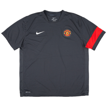 2013-14 Manchester City Nike 1/4 Zip Drill Top - 9/10 - (XXL)