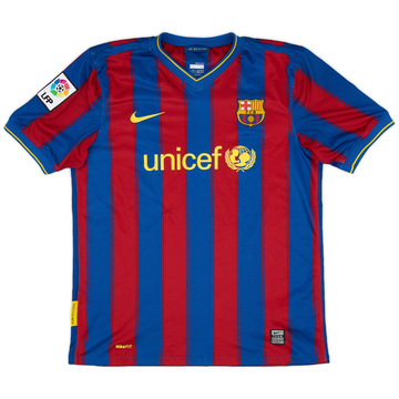 2002-03 Barcelona Home Shirt - 5/10 - (XL.Boys)