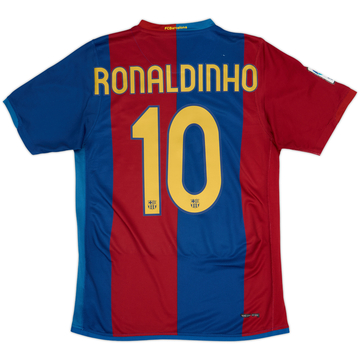 2004-05 Barcelona Home Shirt Ronaldinho #10 - 8/10 - (S)