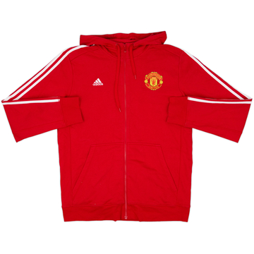 2015-16 Manchester United adidas Hooded Chaqueta de pista - 9/10 - (L)