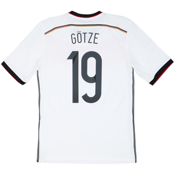 Camiseta de local de Alemania 2014-15 Gotze #19 - 8/10 - (S)