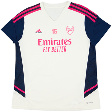 2022-23 Arsenal Women's Player Issue adidas Training Shirt #15 - 8/10 - (Women's XL)