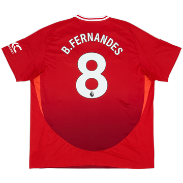Camiseta de local del Manchester United 2024-25 B.Fernandes #8 - 9/10 - (3XL)