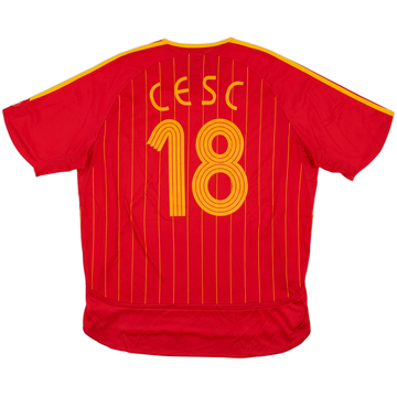 2006-08 Spain Home Shirt Cesc #18 - 8/10 - (XL)