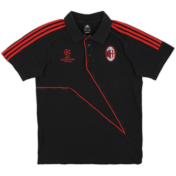 2004-05 AC Milan adidas CL 1/4 Zip Polo Shirt - 9/10 - (XXL)
