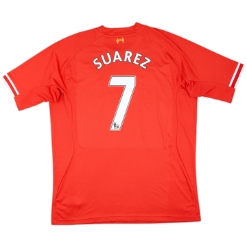 12-13 リバプール SUAREZ 7番 半袖 シャツ 2013-14 Liverpool Home Shirt Suarez #7