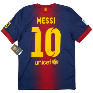 2012-13 Barcelona Home Shirt Messi #10