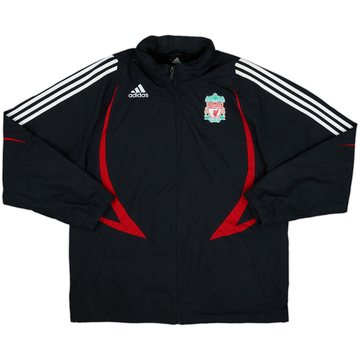 2007-08 Liverpool adidas CL Hooded Rain Jacket - 8/10 - (L/XL)