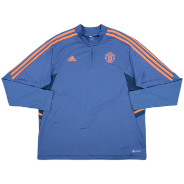 Sudadera 1/4 Zip adidas del Manchester United 2022-23 - 9/10 - (Mujeres XXL)