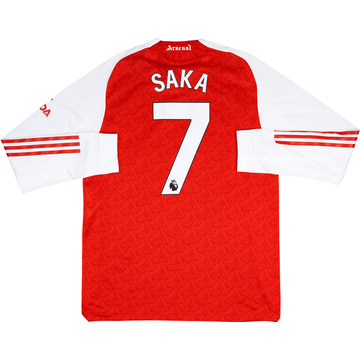 2025-26 Arsenal Authentic Home L/S Shirt Saka #7