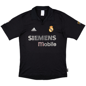 Real Madrid 2002年記念ポロシャツ 黒 2002-03 Real Madrid Centenary Away Shirt M.Salgado #2 - 4/10
