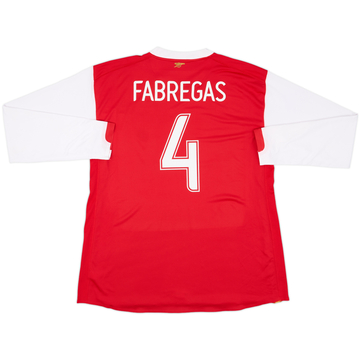 2009-10 Arsenal Player Issue Third L/S Shirt Fabregas #4 (XL)