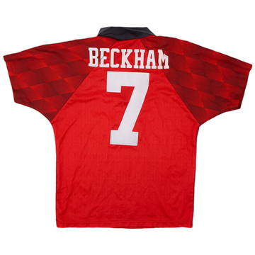 【爆売り！】 Shirt Home United Manchester 1996-98 Beckham (XXL) - 8/10 - #10 ウェア