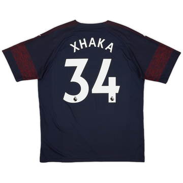2018 19 Arsenal Away Shirt Xhaka 34 10 10 L