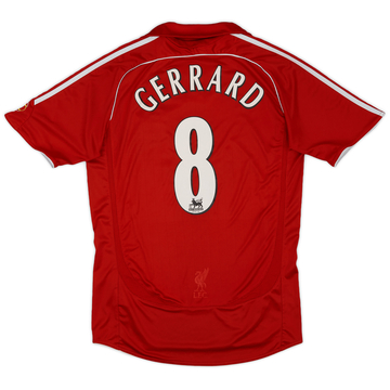2006-08 Liverpool Home Shirt Gerrard #8 - 6/10 - (XL)