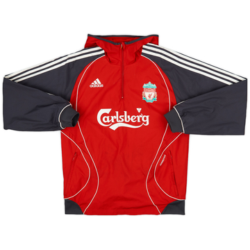速くおよび自由な 2006-07 Liverpool (L) - 7/10 - Jacket Rain Hooded adidas ウェア